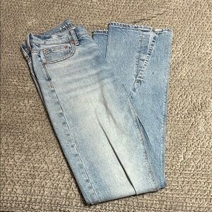 American Eagle Light Wash Blue Long Bootcut Jeans